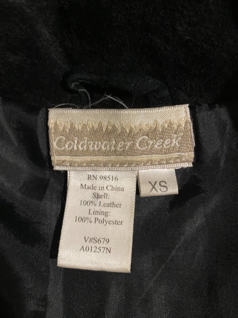 Vintage 90s Black Suede Leather Oversized Jacket Size XS | Fits S-M - Picture 8 of 9